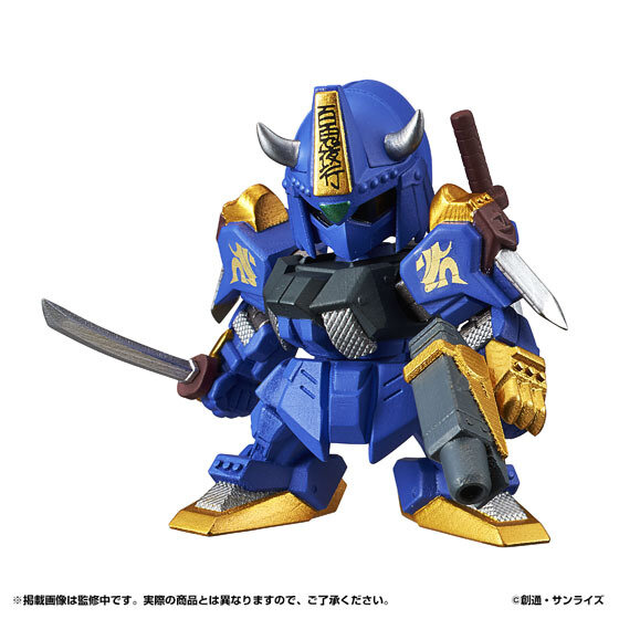 「SD戦国伝 武者七人衆編」の「隠密頑駄無」たちがミニ可動フィギュア化！「武者百士貴」「百鬼丸」もセットになった商品が登場