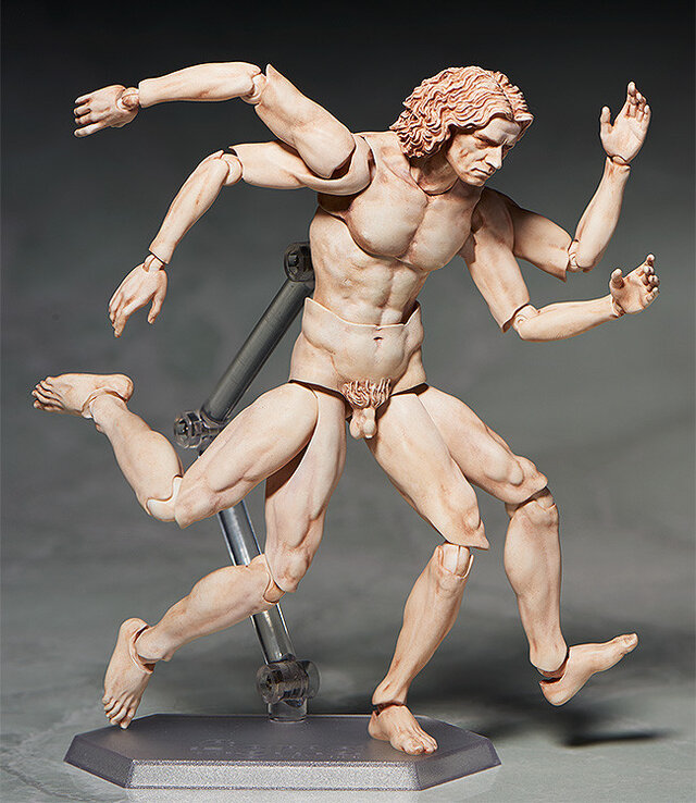 「figma ウィトルウィウス的人体図」予約開始！芸術作品が可動フィギュアに