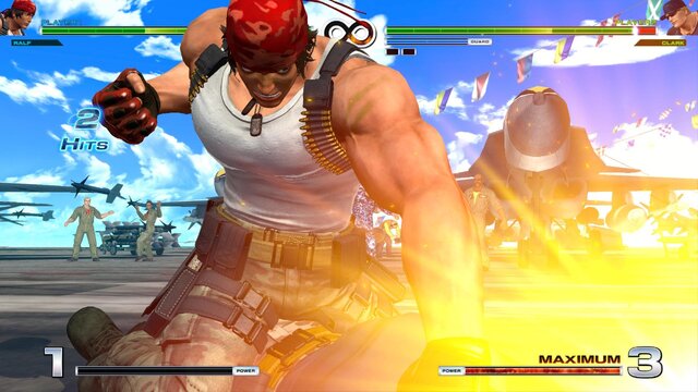 『KOF XIV』最新トレイラーでラルフとレオナ、クラークの「怒」チーム殴りこみ！