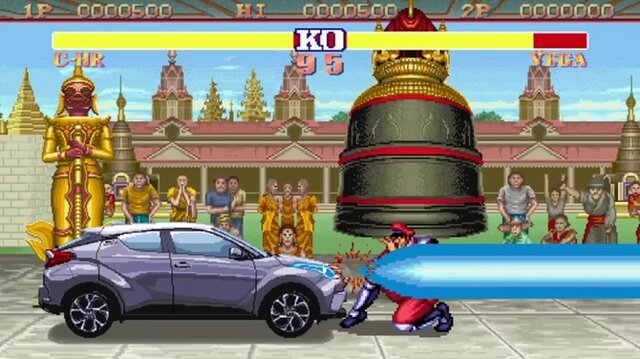 昇竜拳で車を労るリュウ！『ストリートファイター II』がトヨタの“C-HR”との特別ムービー公開