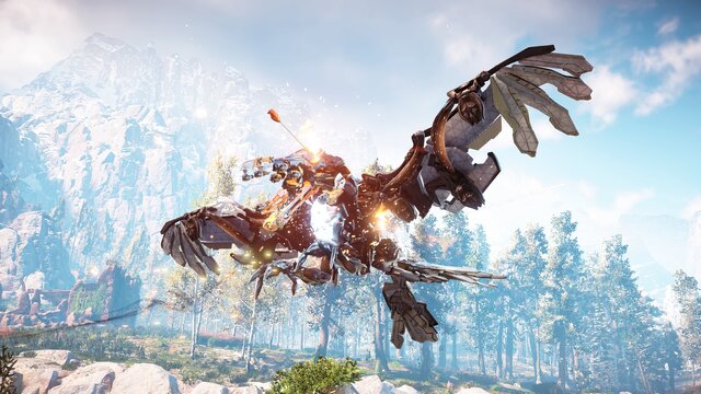 【プレイレポ】オープンワールド狩りゲー『Horizon Zero Dawn』の戦闘が熱い！メカの弱点を見抜き、外装を剥がし、武装を奪い、剥ぎ取った素材でアイテム作る