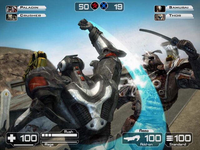 プレイヤーが頭を動かすとゲームの視野が変化−Wii用ロボットアクション『Battle Rage』