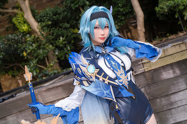 原神 エウルア コスプレ フルセット 三分妄想 衣装 ウィッグ 靴 - コスプレ