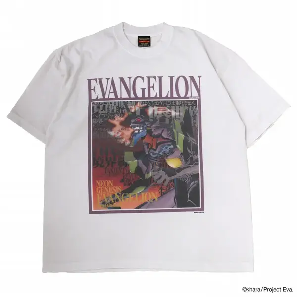 テレビ版『新世紀エヴァンゲリオン』放送当時の風合いをTシャツで再現
