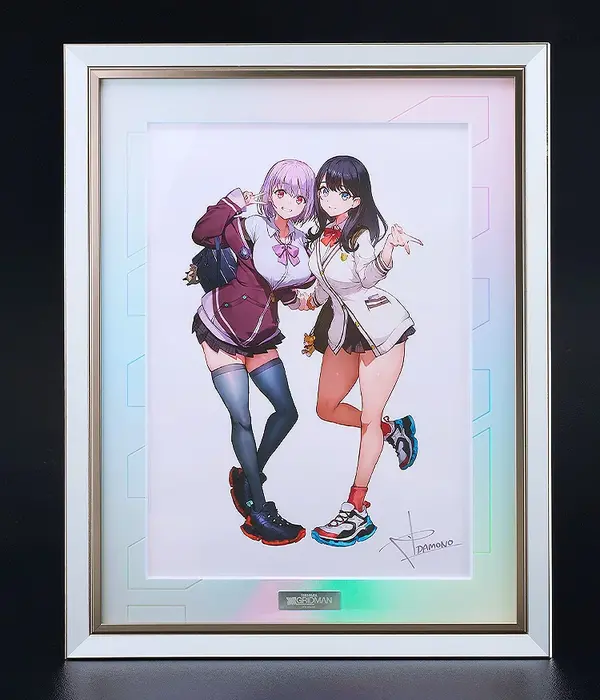 グリッドマン」宝多六花、新条アカネのフィギュア用イラストが複製原画