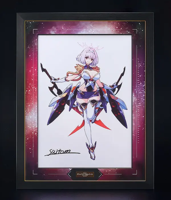 グリッドマン」宝多六花、新条アカネのフィギュア用イラストが複製原画
