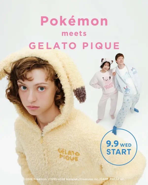 ジェラート ピケより『ポケモン』コラボグッズが発売！「ピィ