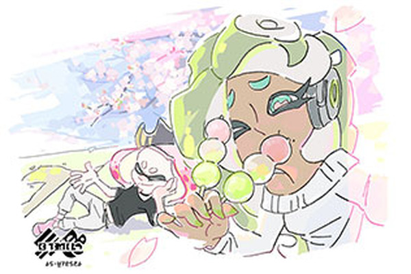 スプラトゥーン2 どっちを選ぶ 花 Vs 団子 のイメージイラストを公開 インサイド