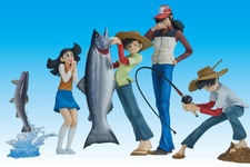 名作漫画「釣りキチ三平」より、「三平」「魚紳」「ユリッペ」が立体化！デジタル印刷技術により魚の色味まで超リアル 画像