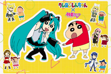 初音ミクが「クレヨンしんちゃん」の世界にやってきた！ハートポーズが可愛すぎるコラボグッズ発売 画像