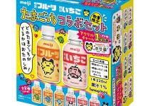 「たまごっち」まめっち、おやじっちなど全8種のアクリルチャームが可愛い！「明治フルーツ・いちご」コラボパッケージが数量限定発売 画像