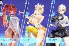 『勝利の女神：NIKKE』「ラピ：レッドフード」が“透けシャツ”な“水着ポニテ”に!?「トーブ」に「ジュリア」も水着にお着換え─夏を彩る新コス3種を発表 画像