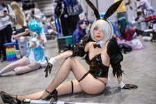 【コスプレ】『ニーア オートマタ』2Bのバニーガール姿にメロメロ？ボンテージ＆網タイツにクールな表情で魅せる【写真9枚】