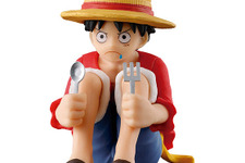 ワンピ飯を待つルフィたち！「まちぼうけ」ガシャポンに「ワンピース」が初登場ーキャラクターらしさが表れたポージングのフィギュア全4種 画像