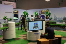 【gamescom 2011】20周年ソニック一色のセガブース、過去のグッズも展示  画像