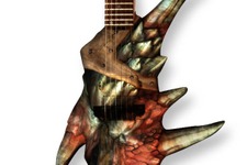 『モンハン』 × ESPの「炎剣リオレウスギター」が予約開始、高品質なハンドクラフトのエレキギターで価格は230万円 画像