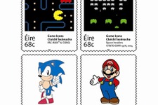 アイルランドでゲームの切手が発行！マリオ、ソニック、パックマン、スペースインベーダー 画像