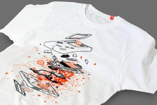 「この不思議なコンソールを爆発させたら何があるだろうか？」−ゲームボーイをリスペクトするTシャツ 画像