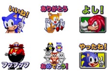 音速ハリネズミ『ソニック』のLINEスタンプが登場！ ゲームサウンド付きのドットイラストでテンションUP 画像