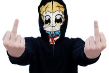 「ポプテピピック」サブカルクソ女必見！ ポプ子フェイスパーカー、ヴィレヴァンより登場 画像