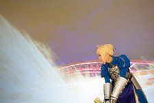 『Fate』セイバーの宝具エクスカリバーが撃てるぞ！「テクノアルタ」のプロジェクションマッピング展示を体験してきた 画像