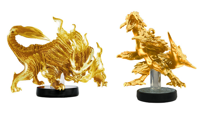 『モンハン』非売品「マガイマガド」「破滅レウス」の金色amiboが、飾りたくなるほど格好良い！6月24日13時のキャンペーン締切迫る