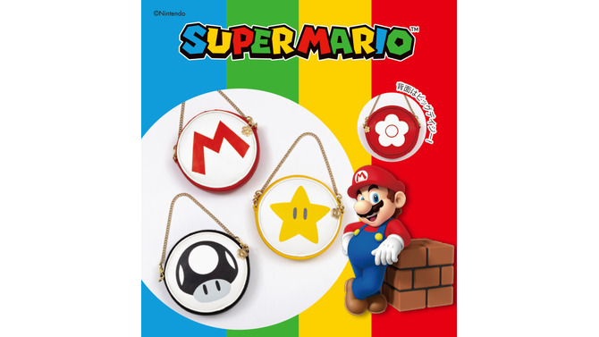 『スーパーマリオ』オシャレなサークルポーチでお出かけをより楽しく！7月1日より300点以上の「パルコ」コラボアイテムが販売開始