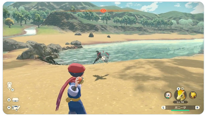 『ポケモンレジェンズ アルセウス』バトル中は自由に動き回れる！相手のワザに巻き込まれないよう、御用心