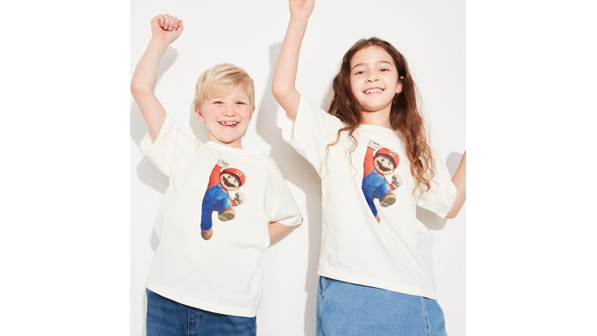 映画「マリオ」とユニクロがコラボ！壮大な冒険をTシャツで表現、メンズ/キッズ向けに4月24日から発売