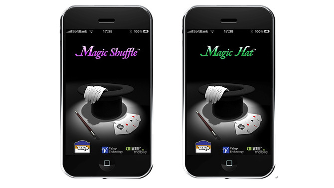 iPhone/iPod touchでマジックが出来るアプリ『Magic Shuffle』『Magic Haｔ』12月18日配信開始
