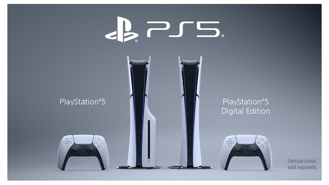 PS5新モデル11月10日発売！従来モデルと比較し30%以上小型化、ストレージは1TBに拡大、Ultra HD Blu-rayディスクドライブが着脱可能に