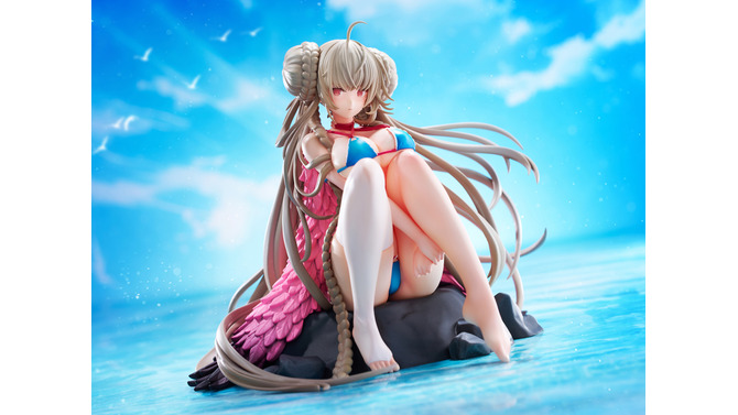 絶妙なムチッとボディに“濡れ透けニーハイ”が映える！『アズレン』“水着フォーミダブル”フィギュアの眩しさを見よ