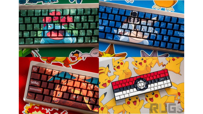 『ポケモン』デザインのかわいいゲーミングキーボードが海外で発売！イーブイやピカチュウのマウスパッドも
