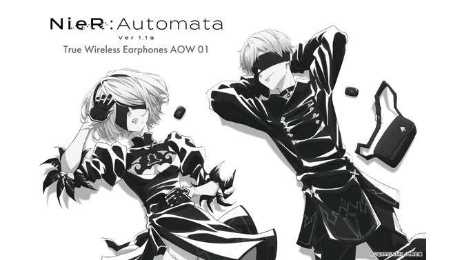 『ニーア オートマタ』とコラボしたワイヤレスイヤホンが登場！洗練されたデザインに加え2B、9Sの録り下ろしボイスが搭載