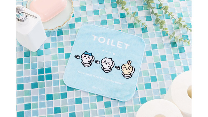トイレに集中！「ちいかわ」の新グッズがかわいすぎる…ピタリと収まり、ジッと一点を見つめる真剣な顔