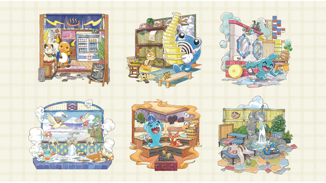 “ポケモンがいる銭湯”をテーマにした「ぽけもんせんと～」に癒される！ニョロゾ型卓上扇風機、「ケロリン」×グレッグルなど素敵なラインナップ