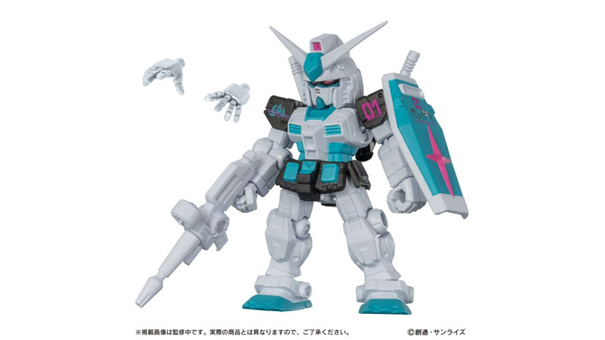「初音ミク」カラーのガンダム&ザクがド派手！ガシャポン“無限のカスタマイズ”「MOBILE SUIT ENSEMBLE」発売中