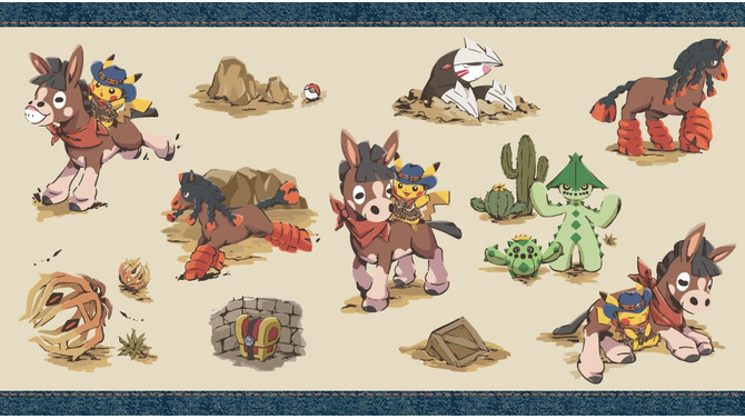 砂漠を旅するピカチュウとドロバンコ！『ポケモン』新グッズ「Run Run ! Desert」がポケセン店頭で販売