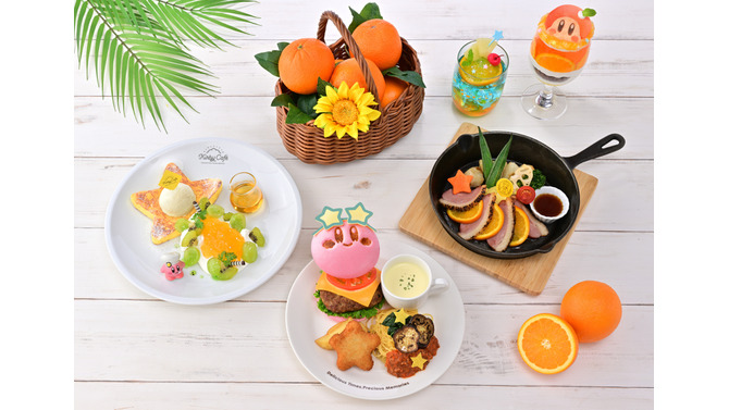 「カービィカフェ」甘ずっぱい“オレンジ”を使った夏限定メニューが美味しそう！7月2日から開催