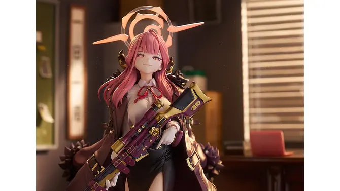 スカートからのぞく太もも！『ブルアカ』アルがフィギュア化ーニコッと笑った差し替え表情パーツなど、クールな「アウトロー」の魅力を表現