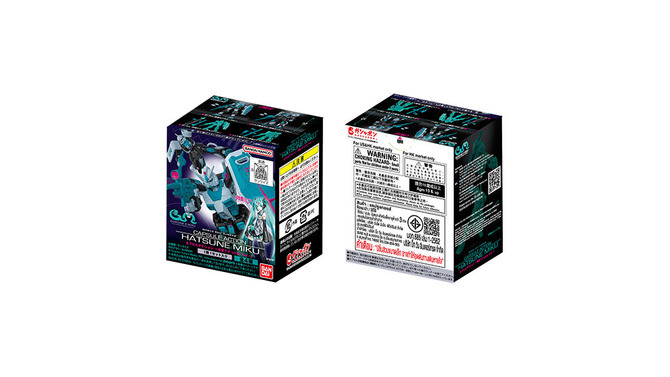 1,500円ガシャポンに「機動戦士ガンダム」×「初音ミク」が仲間入り！ガンダム、シャア専用ザクのカラー違い全4種