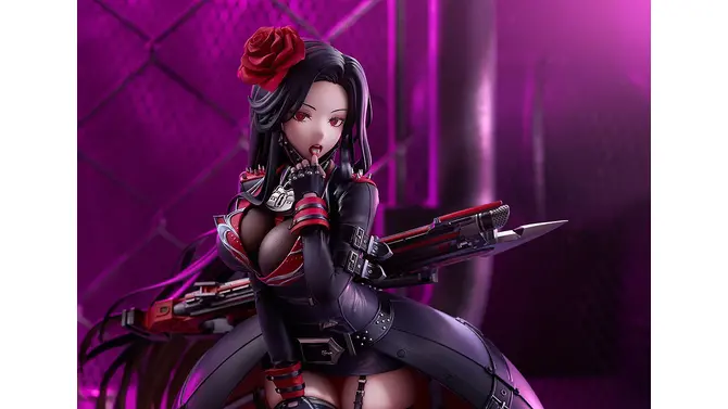 胸元や太ももなど大胆に露出…！『勝利の女神：NIKKE』より「メイデン」が“言霊”を発動した姿で立体化、舌に刻まれたバーコードまで再現