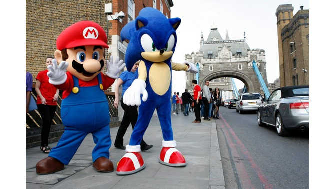 マリオとソニックがロンドンに登場