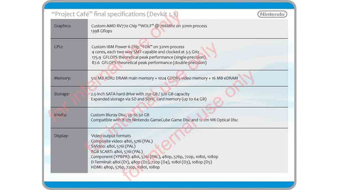 Wii後継機のスペックがリーク、カスタムBlu-rayを採用？