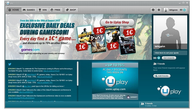 ユービーアイソフトがデジタル販売機能を持ったPC向けUplayクライアントを発表