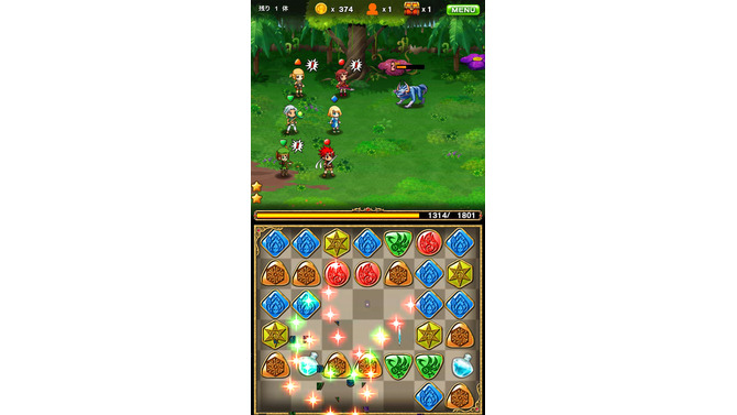 簡単操作のパズルゲームとファンタジーRPGが合体、スマホアプリ新作『パズルロワイヤル』