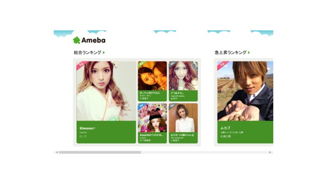 サイバーエージェント、Windows 8向けアプリ『Ameba芸能人・有名人ブログ』をリリース