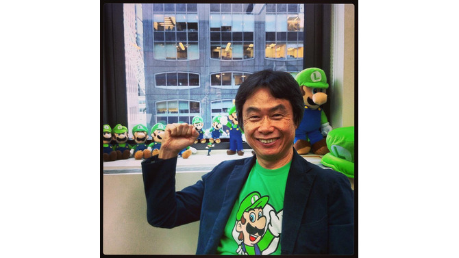 宮本茂氏、ルイージと一緒にニューヨークに行く