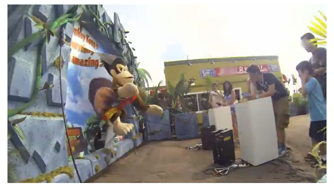 本当に飛び出した！『ドンキーコング リターンズ3D』のドッキリ企画が米国で敢行