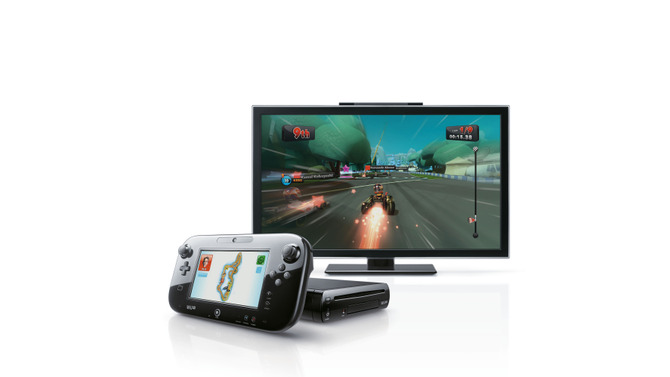 Wii U GamePadのディスプレイに表示されるマップ画面